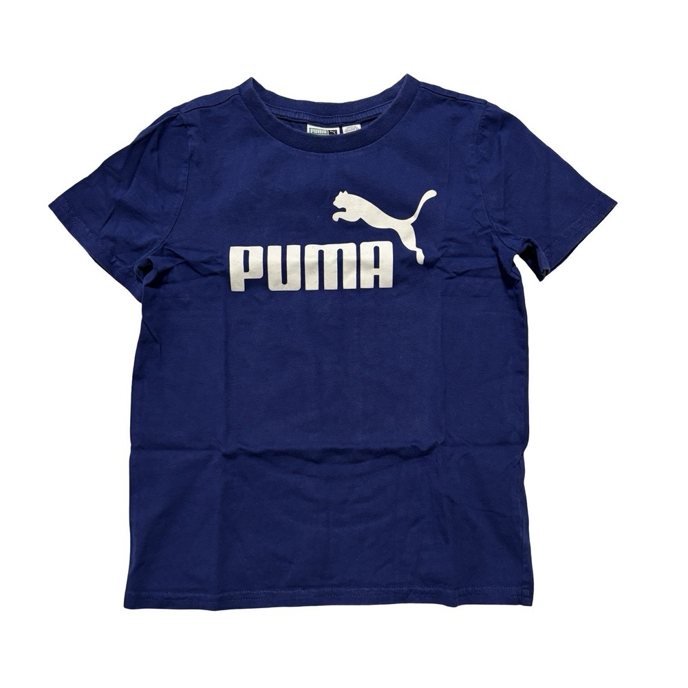 Puma Little Boys Graphic T Shirt Blue Size XS 5/6 - 13.5 x 17